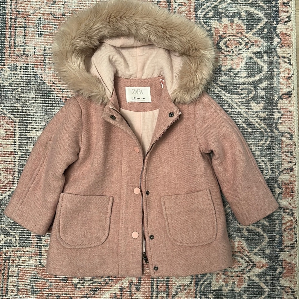 Zara Pink Coat